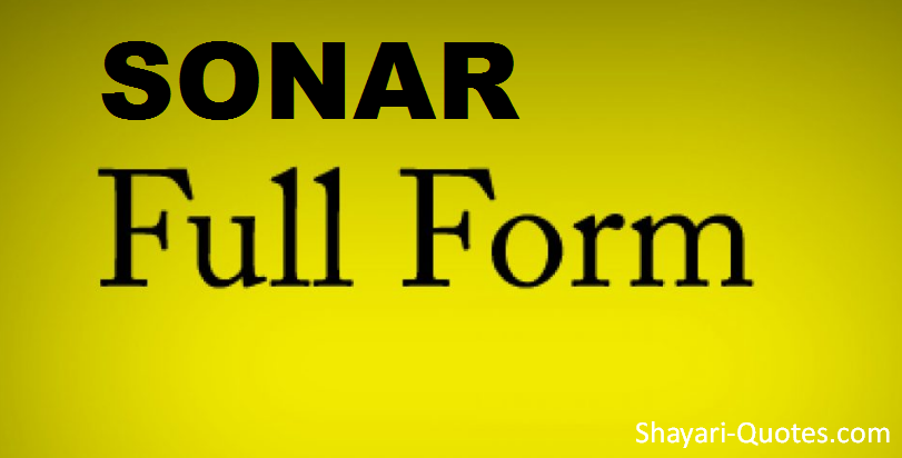 sonar full form