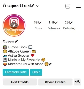 Simple Instagram Bio For Girls
